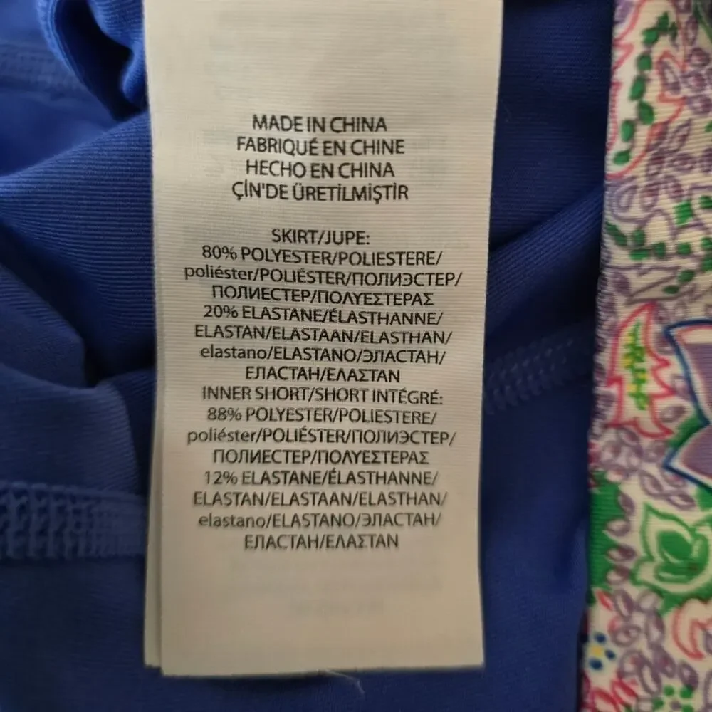 Ralph Lauren RLX Multi Color Athletic Golf Pickle Ball Athletic Skort Women M